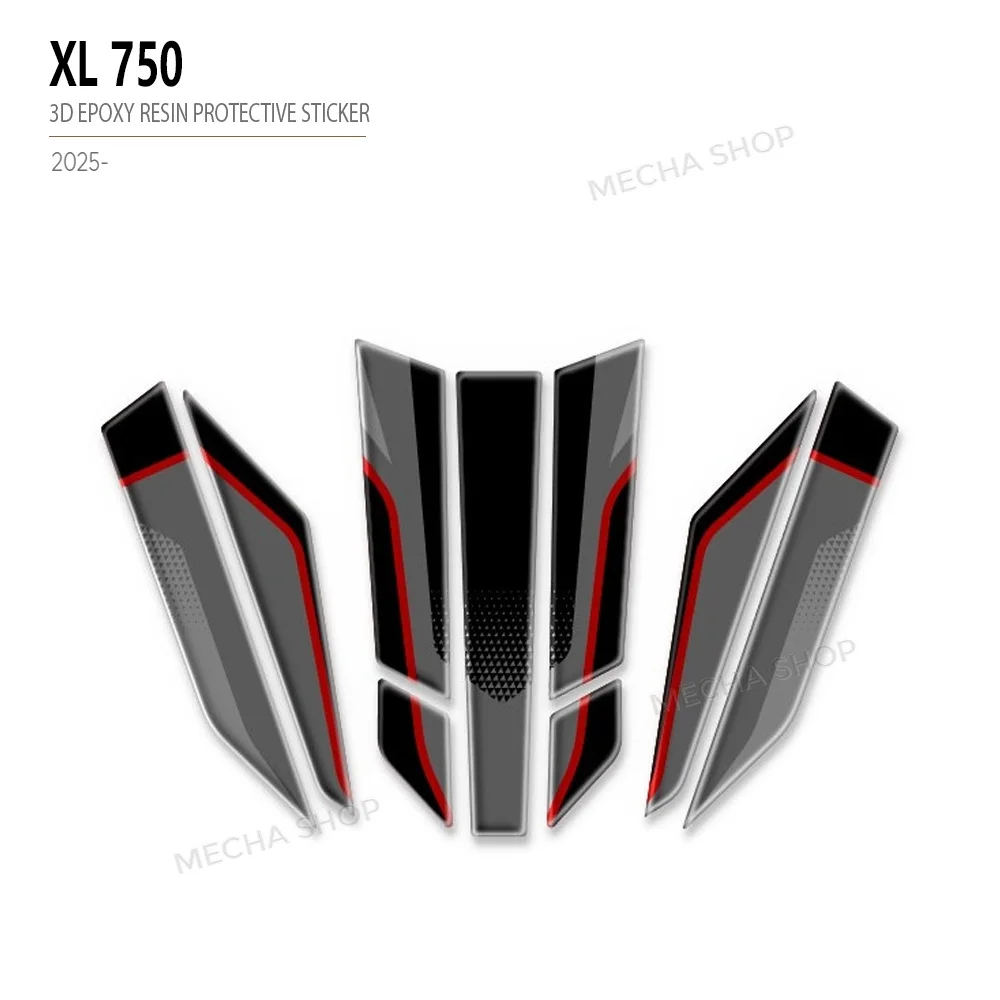 3D Epoxy Resin Sticker For XL750 Transalp 2025 Front Fork Decorative Decal