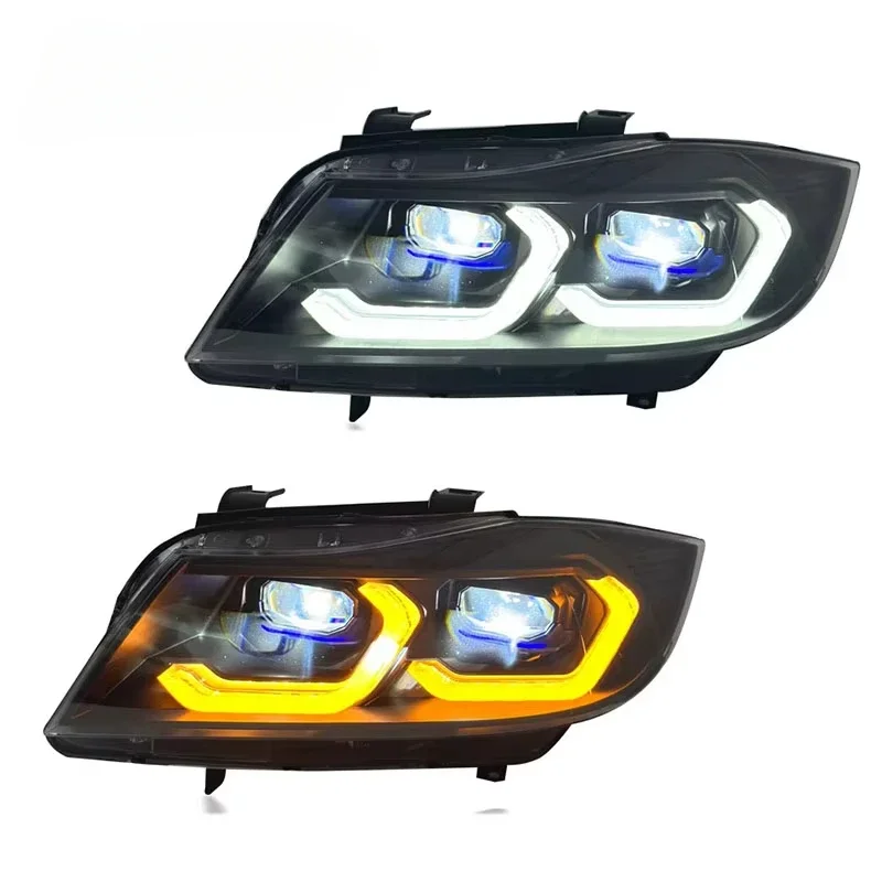 SJC Auto Car Lights Headlight for 3 Series E90 Headlamp Assembly Modified 05-12 LED Daytime Running Lights Plug and Play