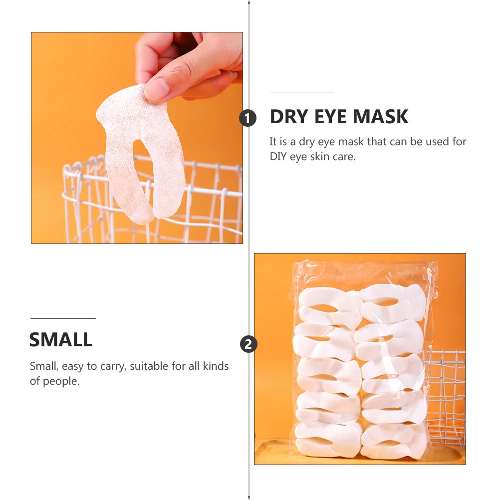 

1000 Pcs Cotton Eye Mask Paper Disposable Moisturizing Beautifying DIY Skin Care Facial Sheet Soft Small Size Dry Use