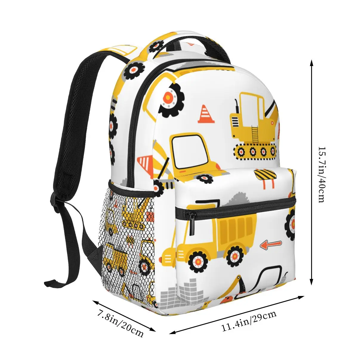 Bookbags School Bags for Teenage Boys Cartoon Truck Travel Bags Baby Boy School Backpacks