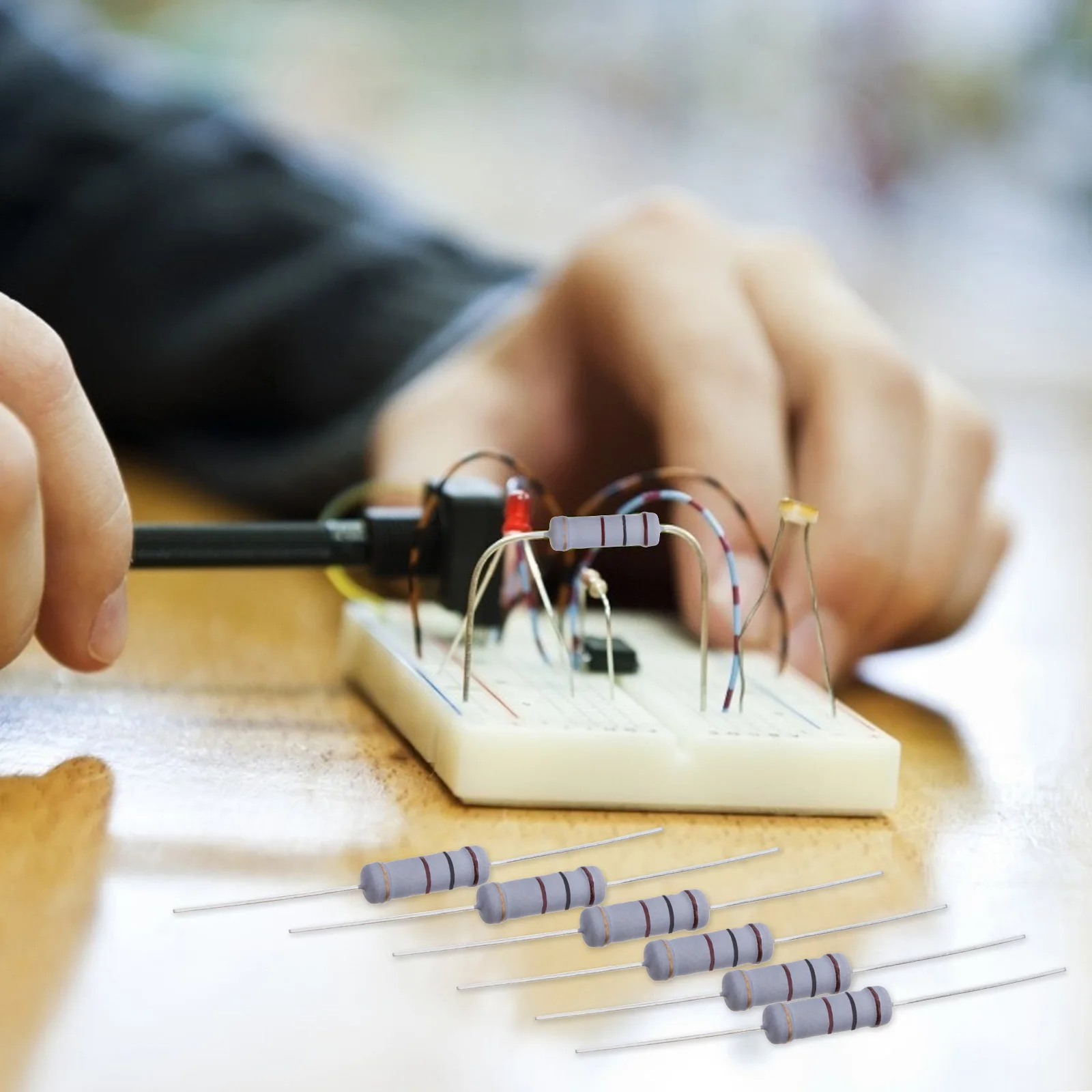 100 Pcs Resistance Solder Resistor Kits Tolerance Resistors for Experiments 2W 5%