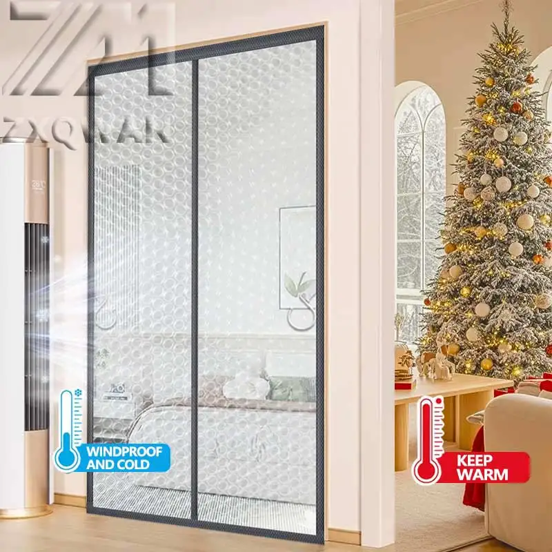 

Зимняя магнитная неперфорированная пузырчатая пленка, дверная занавеска, утолщенная уплотнительная изоляционная пленка, ветрозащитная и морозостойкая защитная пленка