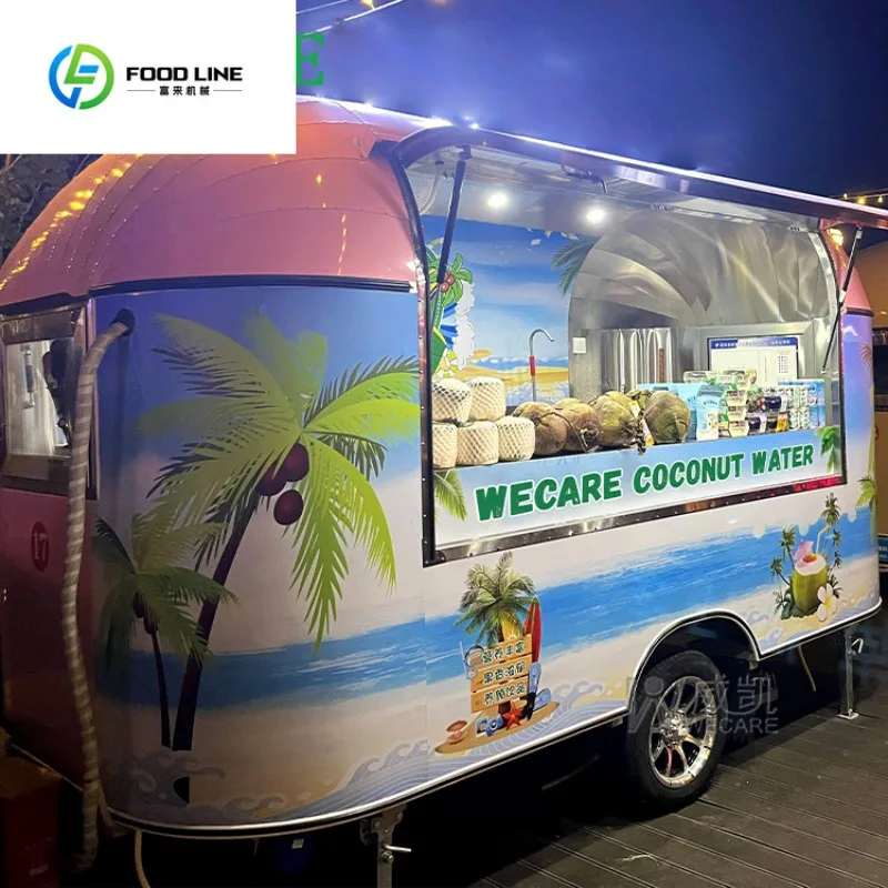 Carros De Helados Movil hamburguesa Pizza cerveza Catering remolque móvil jugo bebida Bar cafetería personalizada Pizza comida camión