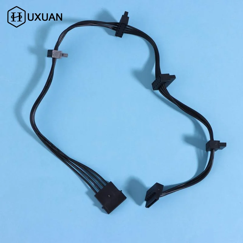 15Pin SATA/4PIN Power Supply Splitter Cable Hard Drive 1 Male To 5 Female Extension Power Cord For DIY PC Sever