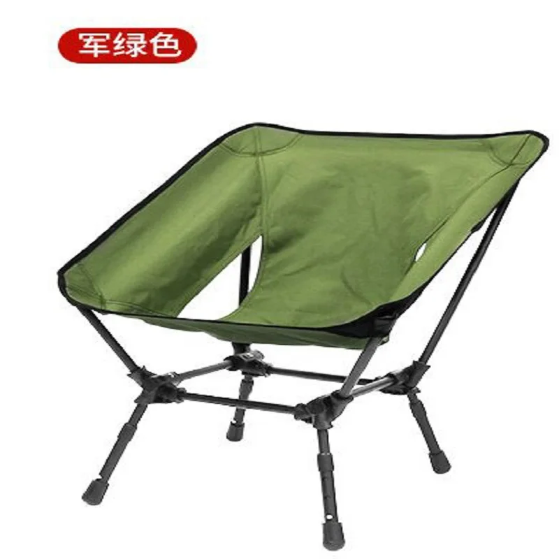 New Outdoor Portable Foldable Camping Chair Height Adjustable Folding Beach Fishing Chair  Camping Retractable square chairs