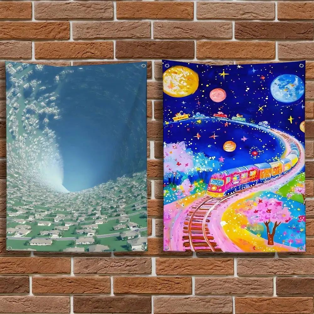 

Dreamcore Aesthetic ART High-Quality Flag Tapestry Banner Bedroom Living Room Bar Party Wall Decor Outdoor Use