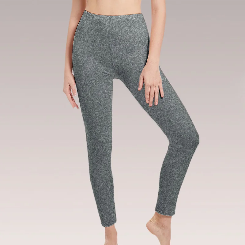 Immagine 3: Pantaloni termici autunnali e invernali caldi da donna Mutande strette da ragazza Pantaloni di cotone Leggings da interno sottili di grandi dimensioni da donna