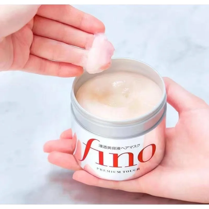 قناع الشعر Fino Premium Touch 230 جرام زيت 70 مل شامبو وبلسم 550 مل للتحكم في الزيت رقيق وسلس يحسن التجعد والتلف #5