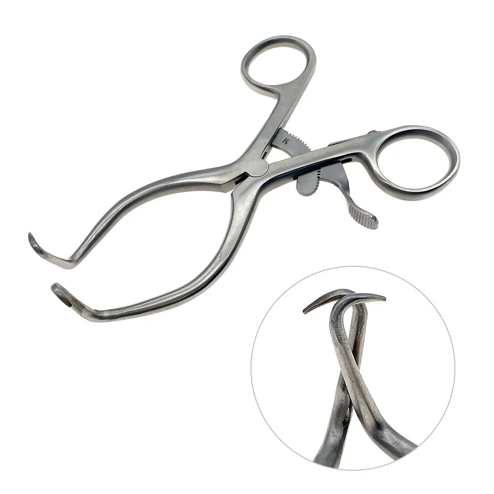 Stainless Steel Weitlaner Retractor 2 Claws Self-Retaining Retractor Orthopedic Bone Retractor Veterinary Surgical Instruments