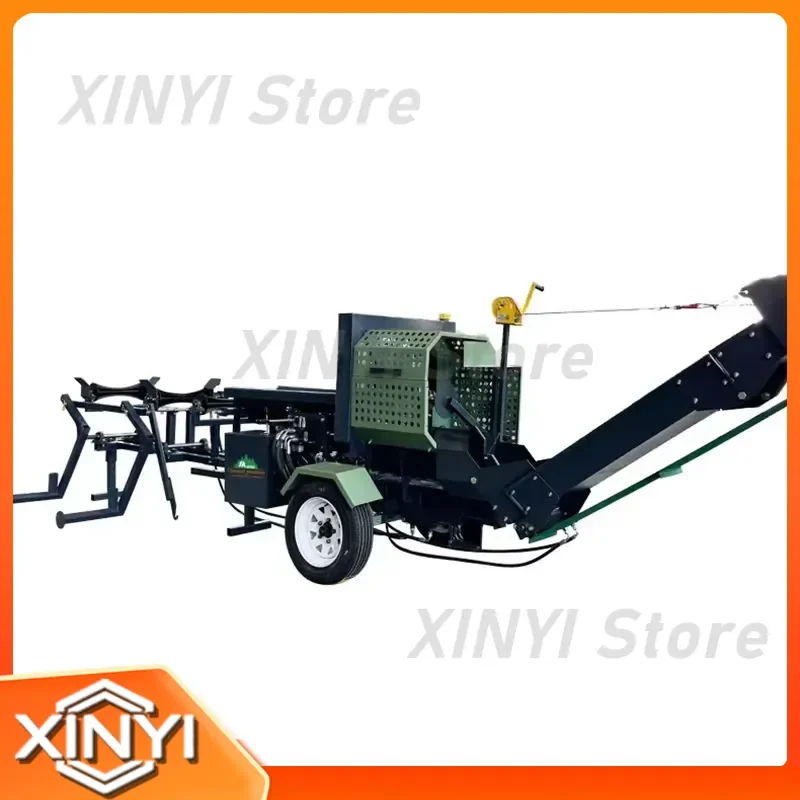 Hydraulic Automatic Log Splitter 15HP Splitter-Saw Combination Equipment for Manual Firewood Processor Customized
