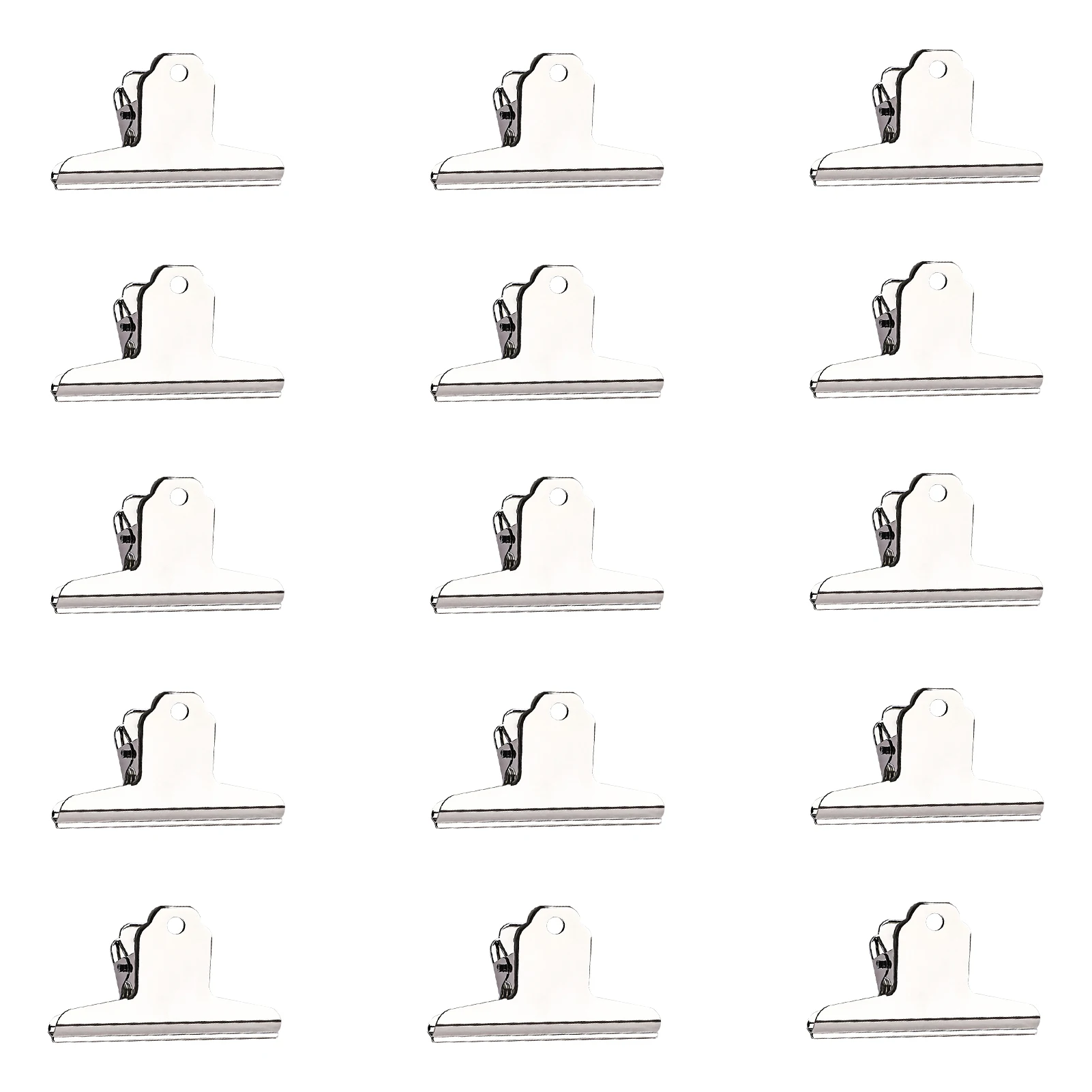 15pcs 120mm Solid Portable Stainless Steel Practical Durable Binder Clips Large Metal Multifunction Document Pictures Photos