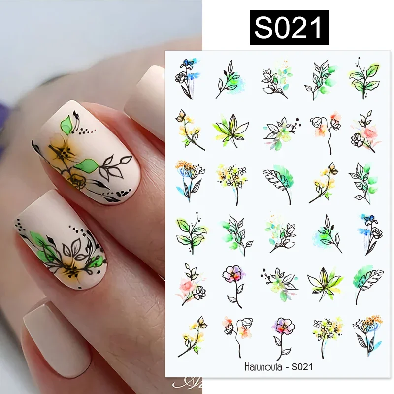 Fluorescence Geometry Line 3D Nail Stickers Reflective French Strip Paper Wraps Nail Art for Manicure