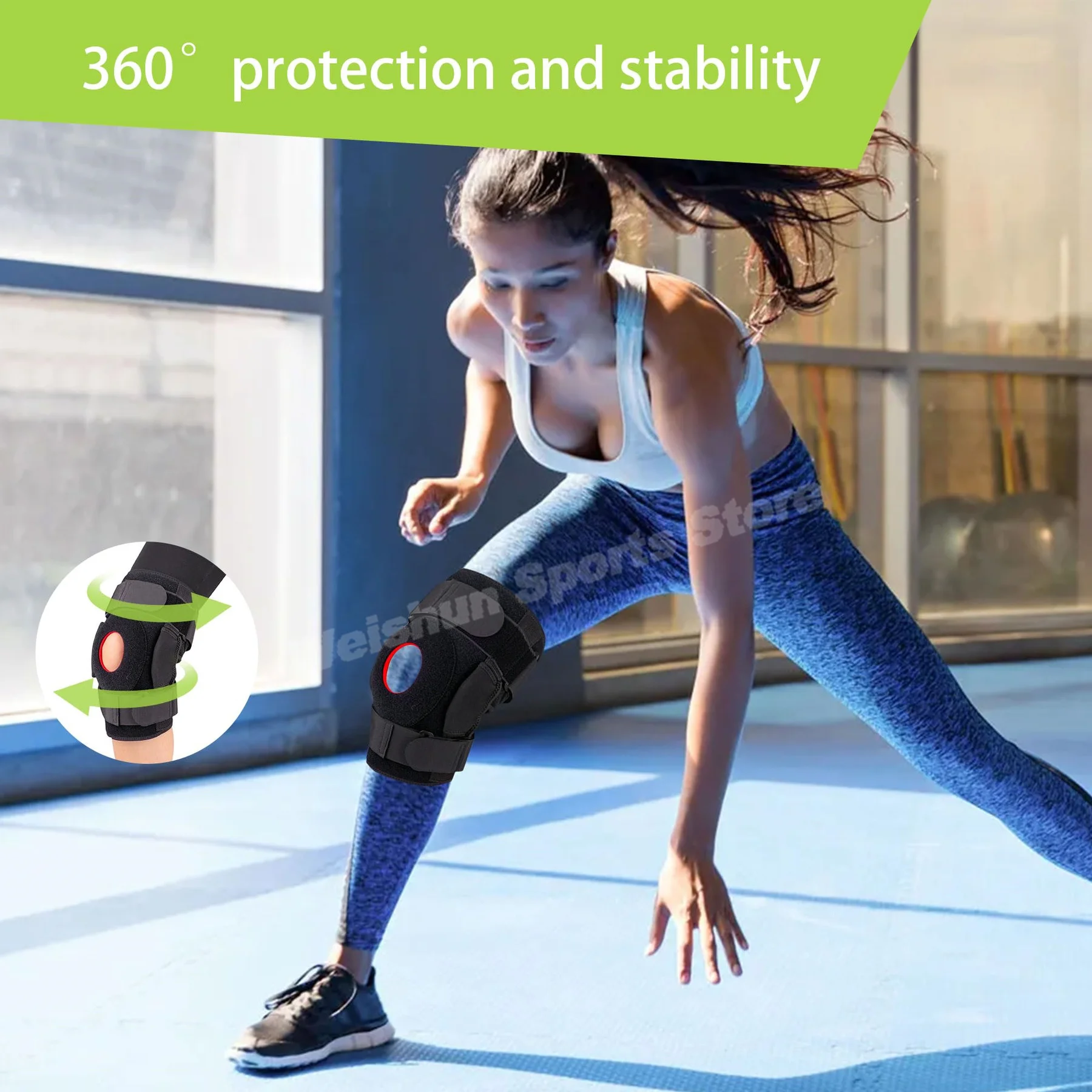 Hinged Knee Brace Large Size Orthopedic Knee Protector Sports Professional Knee pad for Meniscos Sprains Patellar Tendon L-XXL