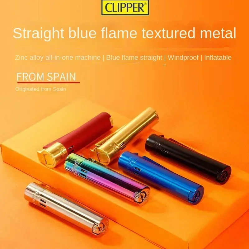 2024 espanha original clipper metal rebolo isqueiro gás butano jato tocha mais leve coleção masculina de presentes requintados