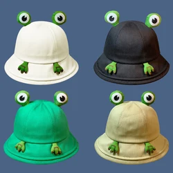 Child-Parent Frog Bucket Hat With Claw For Women Summer Autumn Panama Sun Hats Outdoor Hiking Beach Fisherman Cap Girls Bob Caps