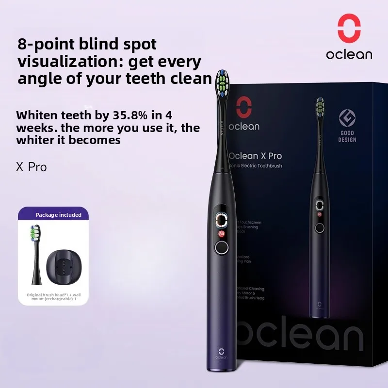 OCLEAN Xpro Sonic Electric Toothbrush Electric Toothbrush Visual Screen Intelligent Couple Male Female Adult Soundwave Style QH2
