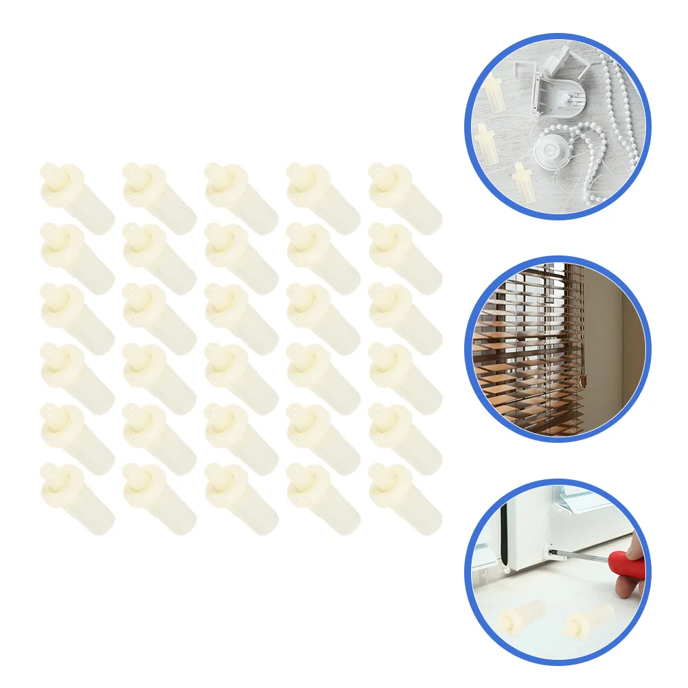 40 Pcs Shutter Latch Repair Accessories Plastic Telescopic Pin Replacement Blinds Parts Louver