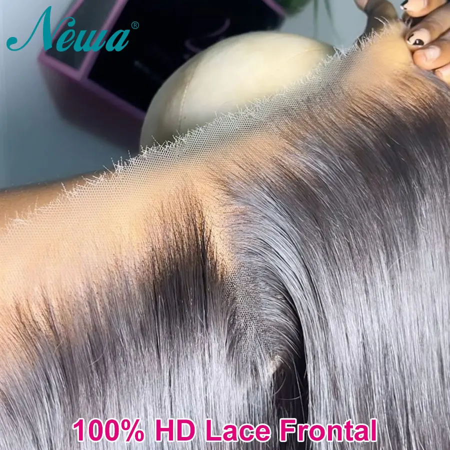 Newa الشعر 13x4 13x6 HD الدانتيل أمامي فقط الشعر البشري مستقيم والجسم موجة HD الدانتيل الإغلاق 5x5 6x6 7x7 السويسري HD الدانتيل تذوب جلود