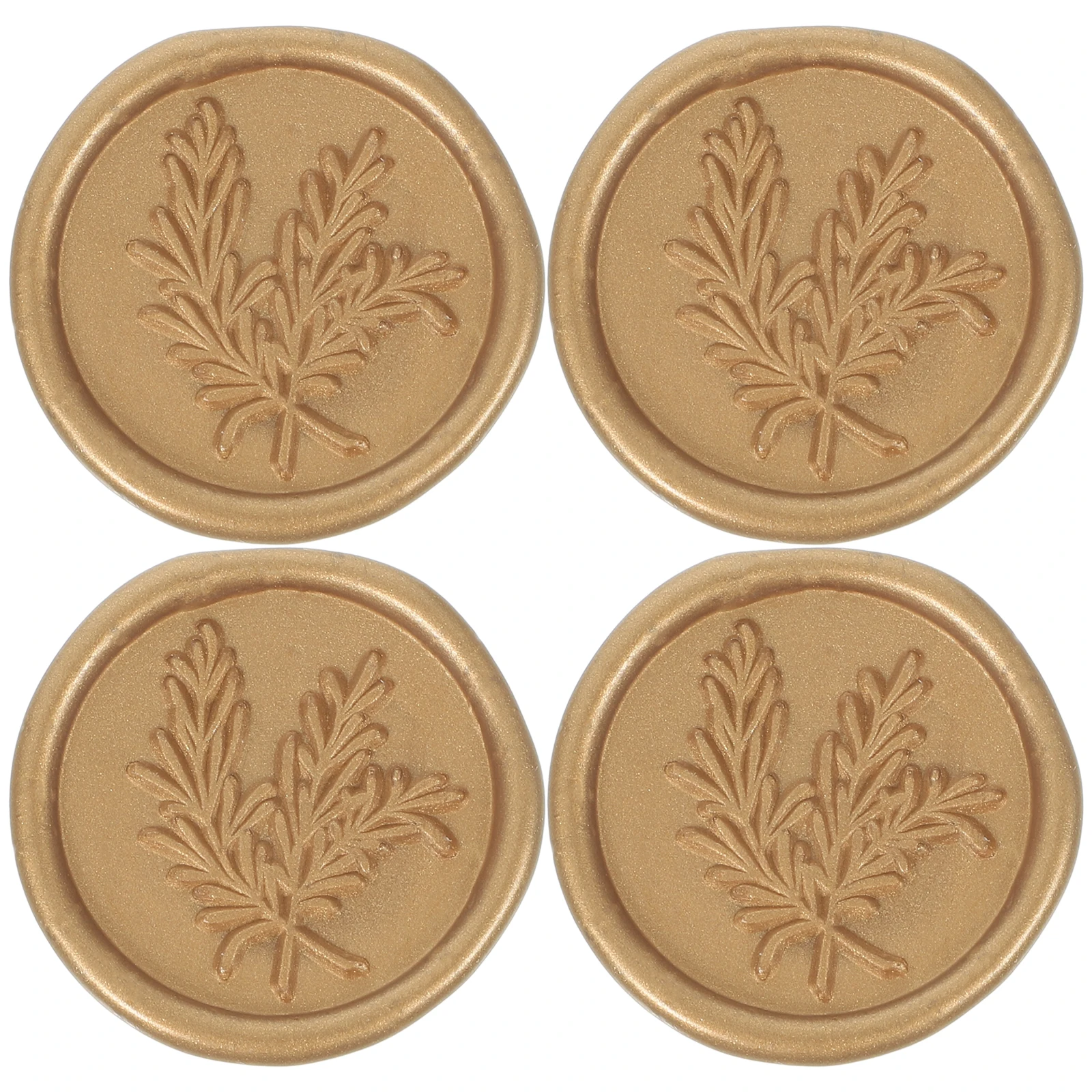 

25pcs Wax Stickers Embossed Rose Copper Envelope Seals Self Adhesive Wax Seal Adhesive Stickers Decoration Craft Gift Box