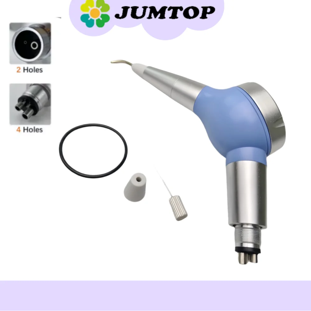 

2/4 Hole Dental Prophy Jet Polisher - Teeth Calculus Remover & Whitening Tool with Air Irrigation (Oral Hygiene Kit)