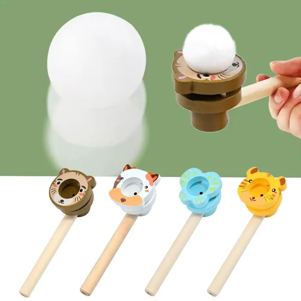 

Деревянная игра-головоломка с плавающим шариком и трубкой для выдувания: развивающая игрушка для детей, тренирующая баланс и координацию рук и глаз