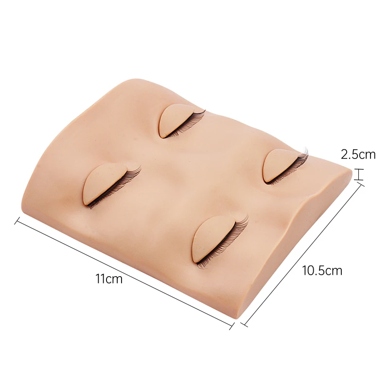 Silicone Lash Head Mannequin Removable Eyelid Kit Supplies Professional Eyelash Head Form Eyelash Extension Practice Fake Model