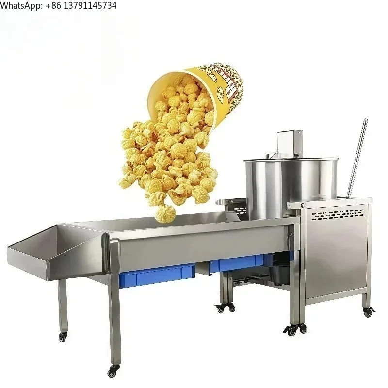 

Commercial Automatic Electric 220V Caramel Popcorn Machine New Motor with Sugar Coating System Electric Heating for Bakery Use