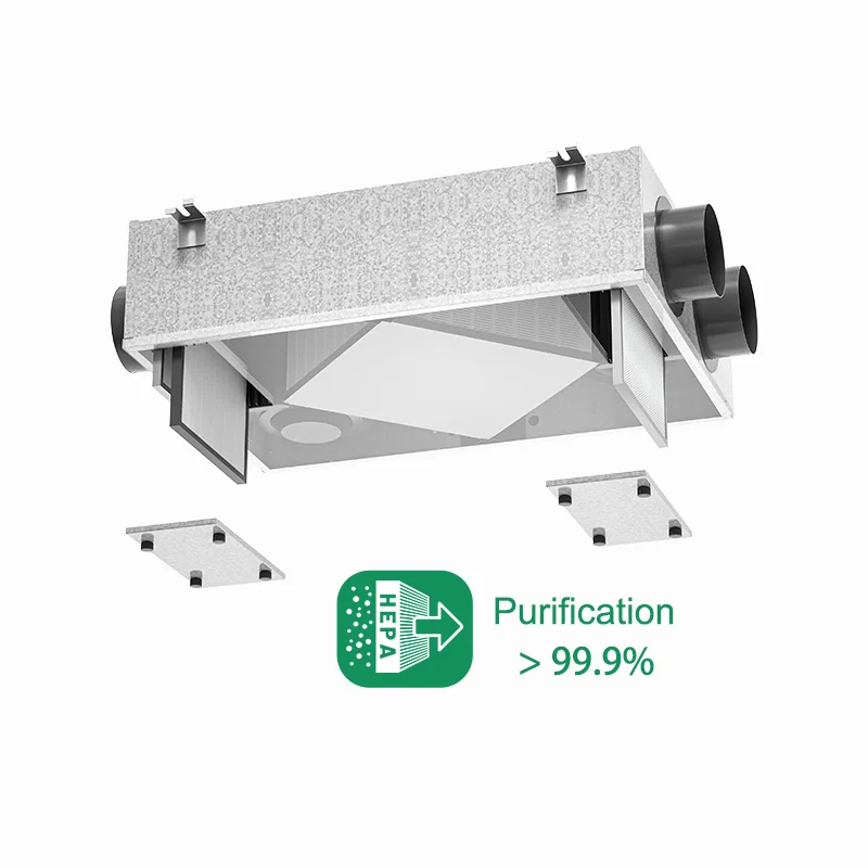 ダブルフラックス VMC 熱回収換気システム HRV 復帰器機械換気ユニット