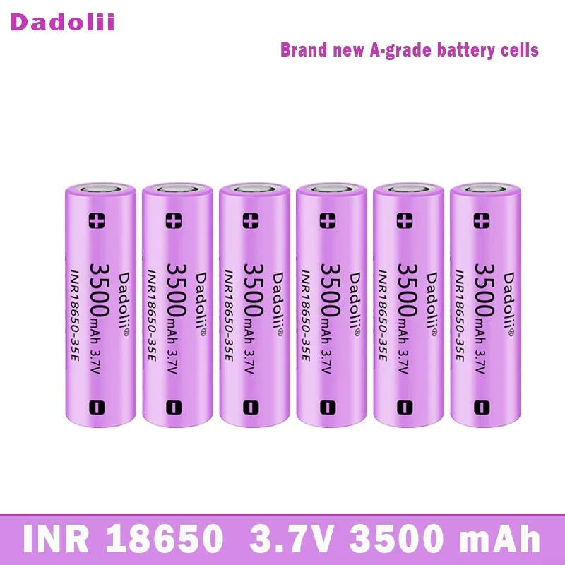 1-40 Uds. Baterías recargables de litio 18650 de alta calidad 3,7 v 3500mAh, adecuadas para baterías de linterna con capacidad de 3500mAh