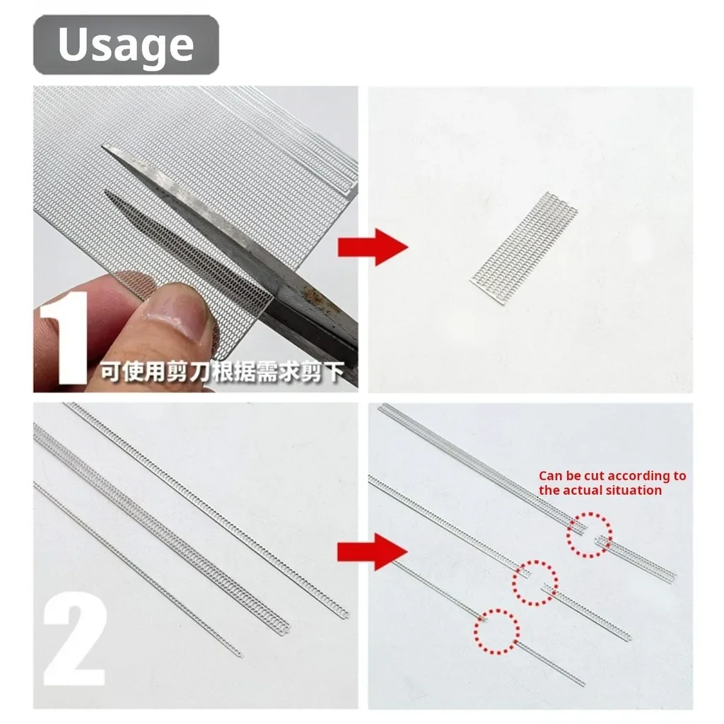 6 pçs MX043-048 modelo malha detalhe gravura folha conjunto pe peças para gundam gunpla gk diy modelo fazendo ferramentas hobby diy acessórios