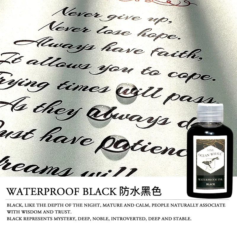 

Banmi Whale Series Fountain Pen Ink Nano-grade Waterproof 50ml Smooth Writing for JINHAO Office School Supplies Stationery