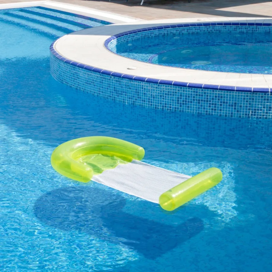 

Inflatable Water Hammock Swimming Pool Lounger - 54.75" - Neon Yellow
