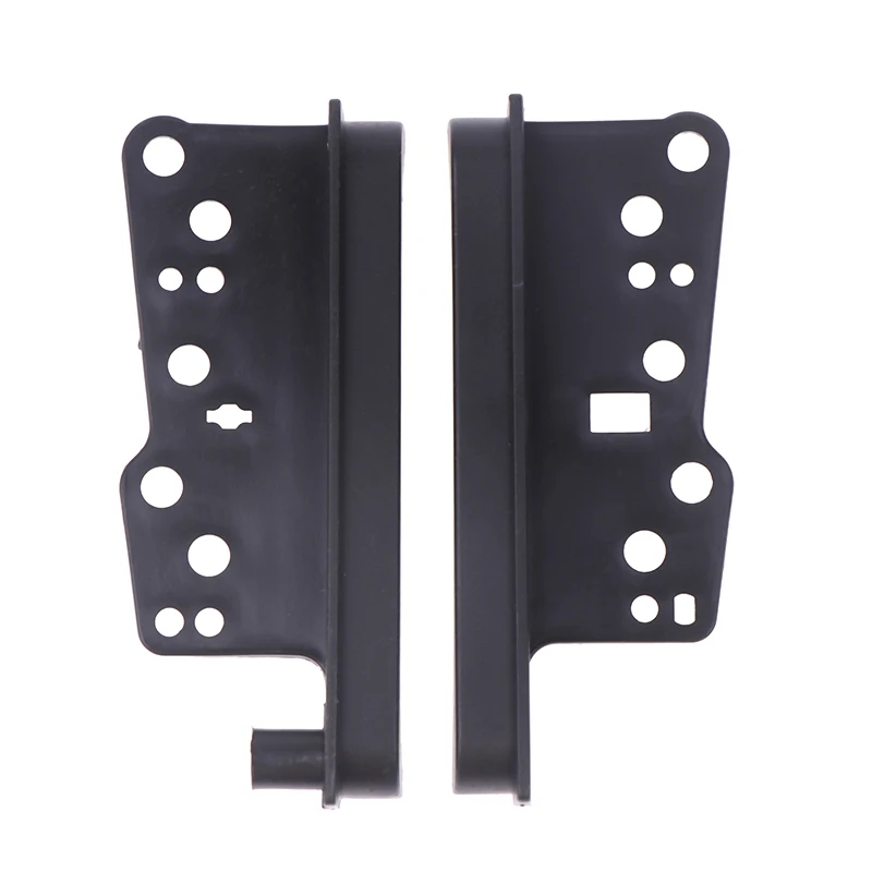 1Pair Radio Brackets Double Stereo Panel Fascia Dash Mount Trim Side Kit Car Accessories