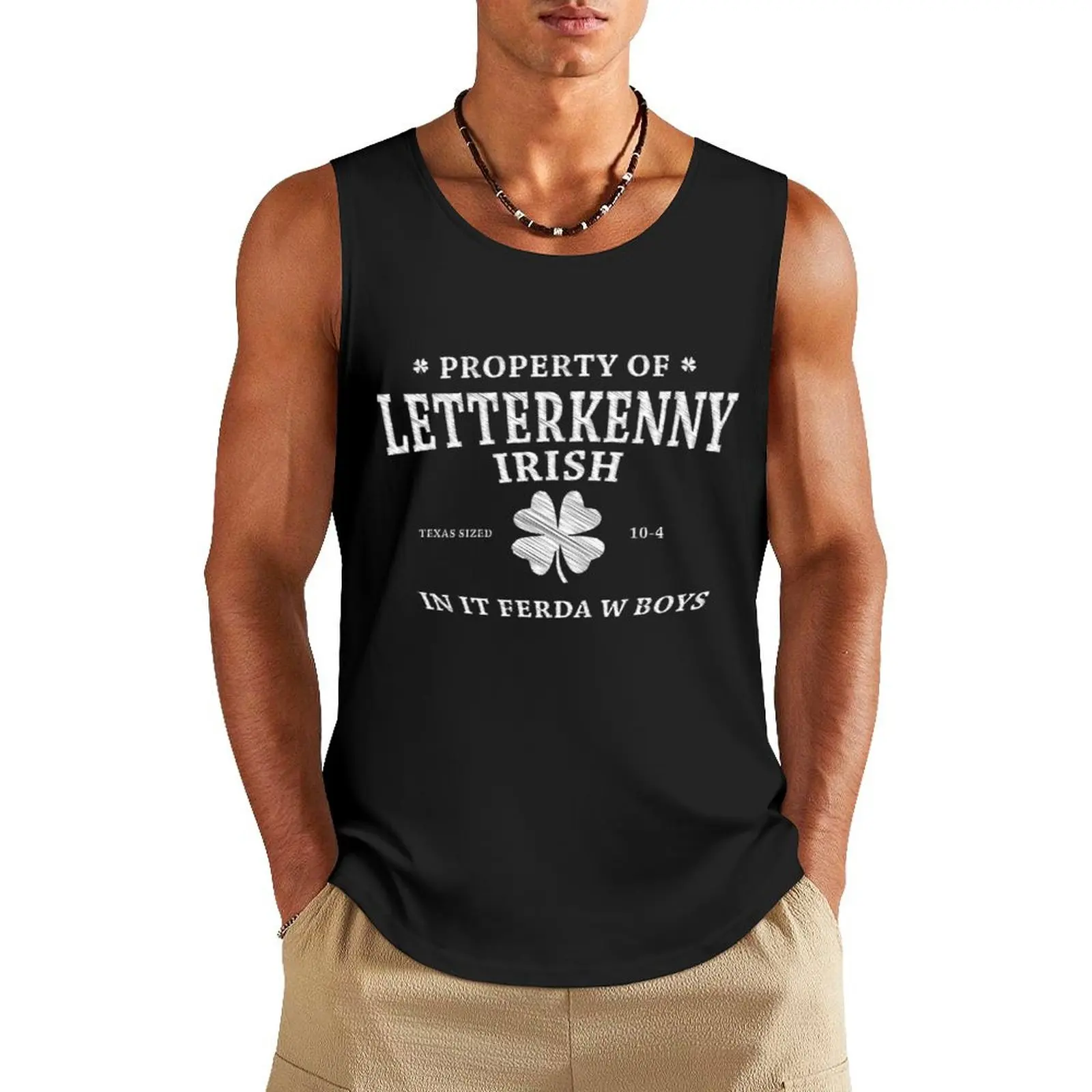 

Property of Letterkenny Irish Tank Top gym shirts Gym wear sleeveless gym shirt man fitness Sports shirt man