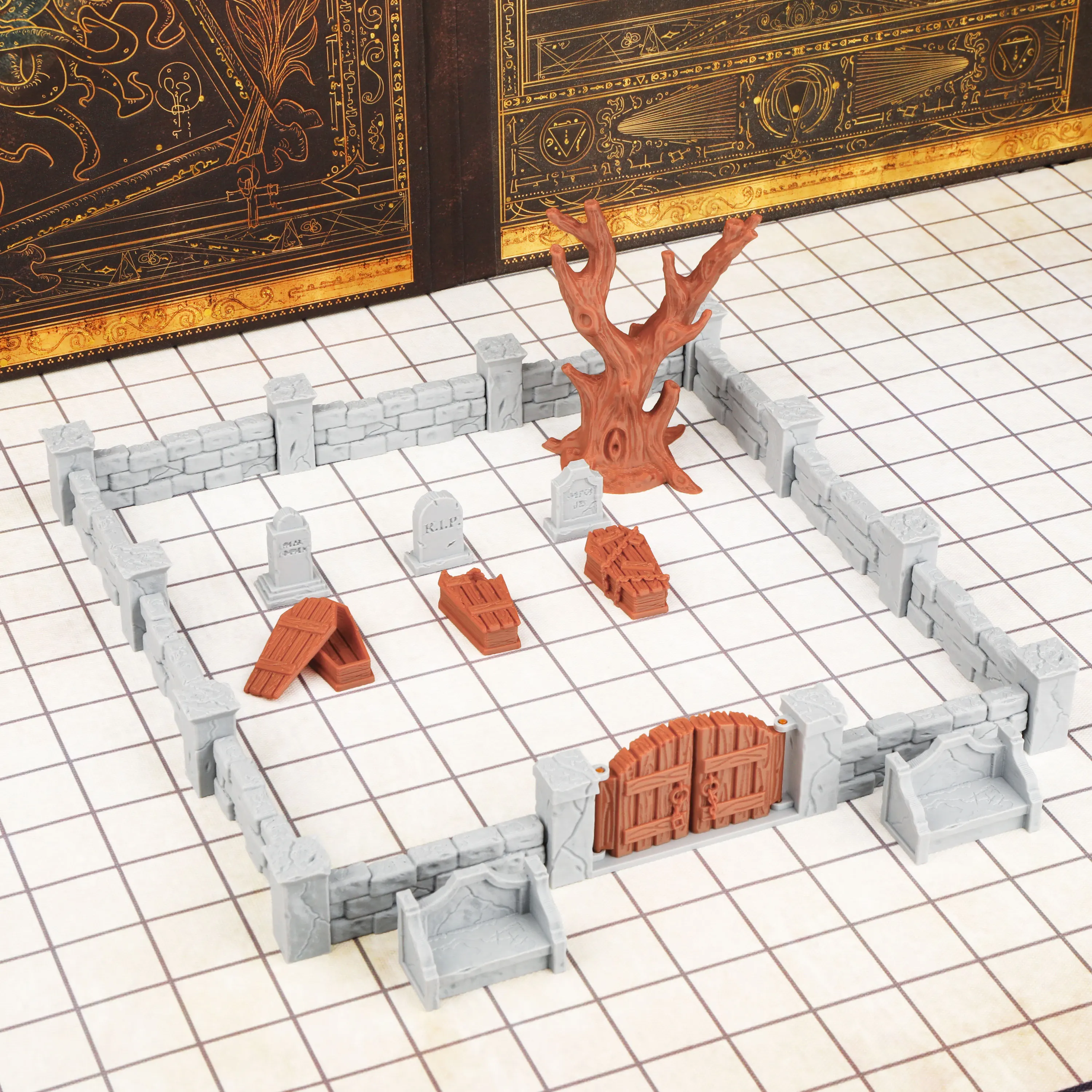 مجموعة نماذج تضاريس مقبرة ألعا - مراجعة Miniature Terrain Set وسعره