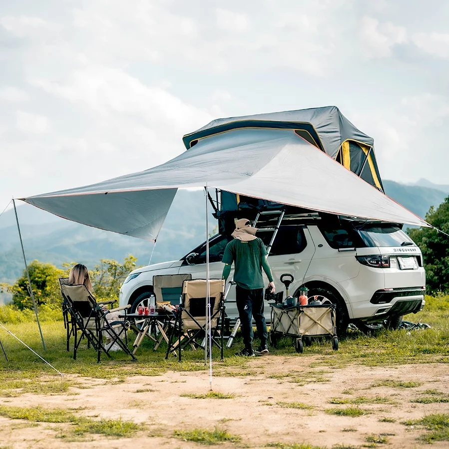 2 Kinds Of Size Car Roof Top Tent Aluminum Shell Camping Tent For Sales With The Model Mot 1000 Custom