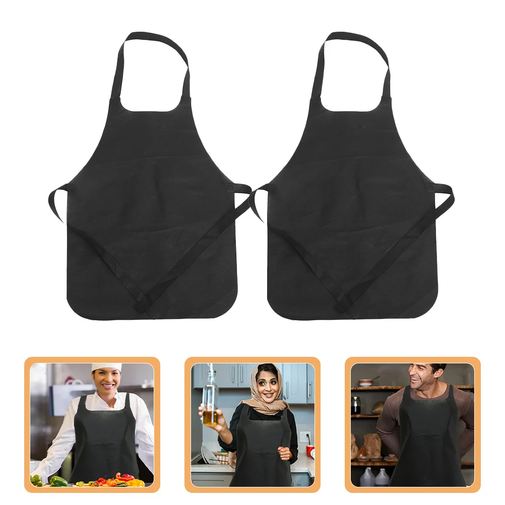 15 Stück Einweg-Schürze aus Vliesstoff, verdickt, ölbeständig, für Hot Pot, Grill, Picknick, Malerei, Kochen, Grillen, Catering, Mehrzweck