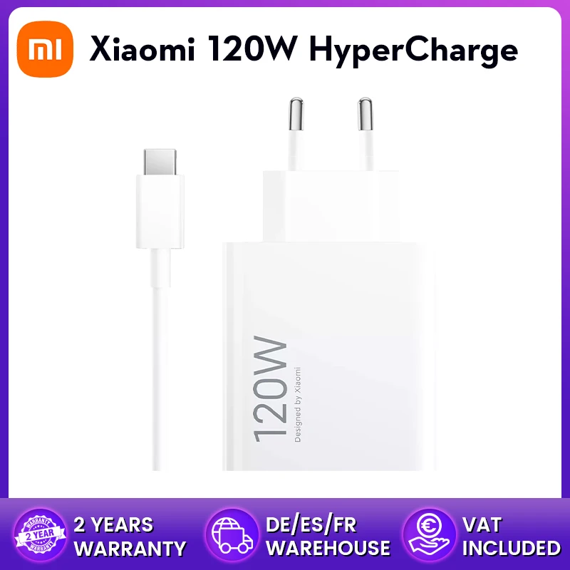 Xiaomi 120W HyperCharge Combo (Type-A) EU redmi note 17-serie xiaomi 15T xiaomi 15T pro poco x8 pro POCO F8 Ultra redmi note 15 pro 5G redmi 17 5G xiaomi 17T pro