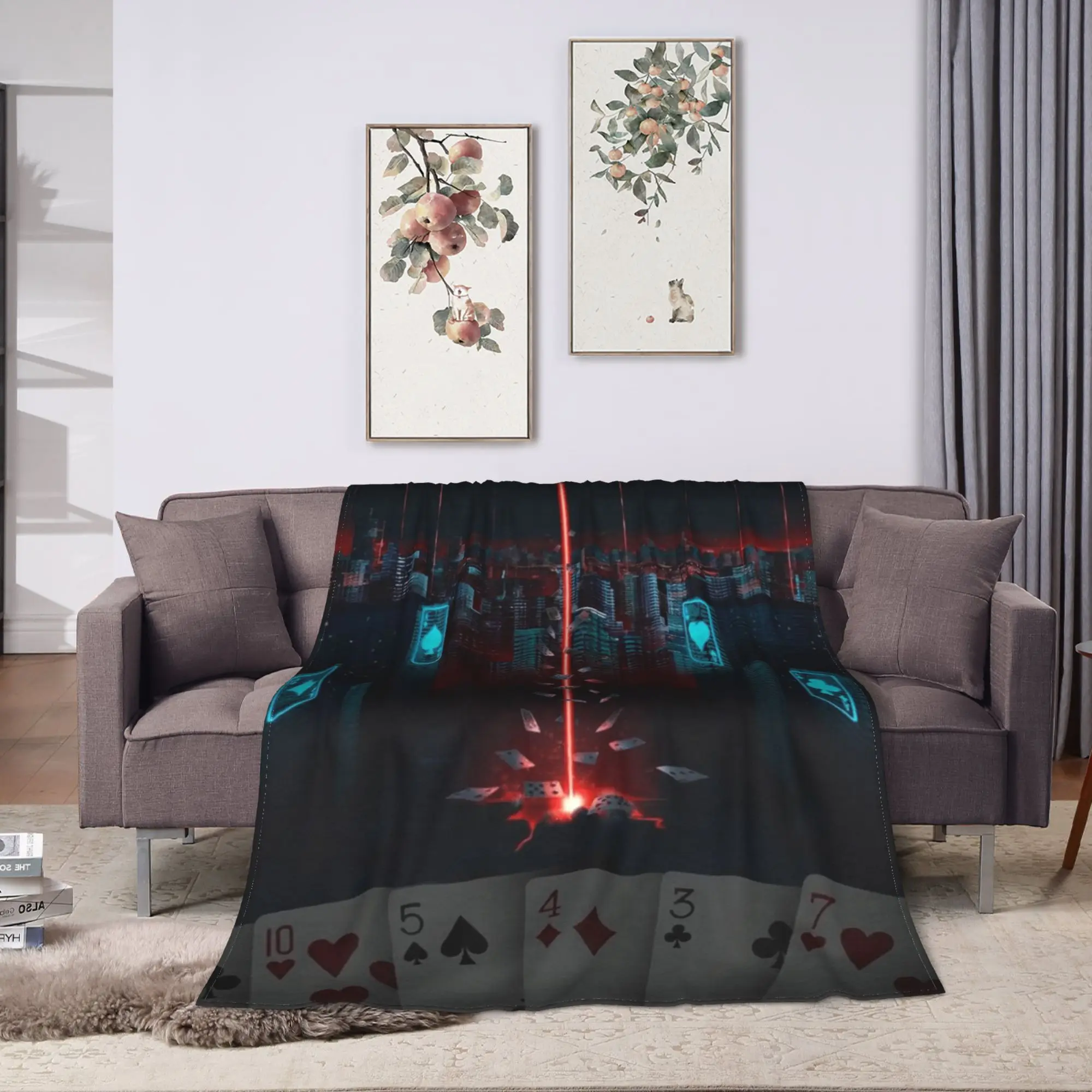 Alices in Borderlandss سوبر بطانية دافئة الطفل أفخم رمي بطانية مضحك غرفة نوم الفانيلا المفرش أريكة غطاء سرير