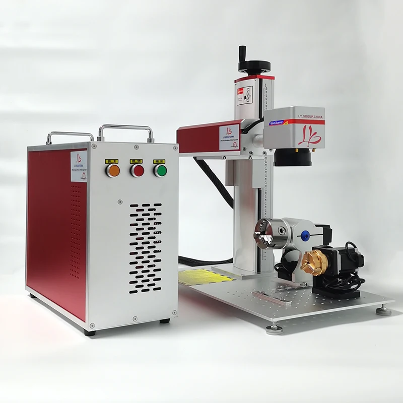 JPT Raycus Fiber Laser Marking Machine Davilase100W 60W 50W 30W Metal Jewelry Engraving Cutting Marker Desktop Computer Optional
