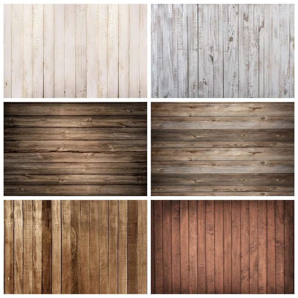 

Wooden Board Backgrounds Rustic Brown Wooden Background Old Hardwood Texture Baby Shower Birthday Party Decor Photo Backdrops