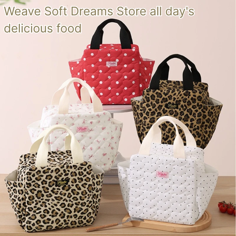 B Large Capacity Insulated Lunch Bag Portable Fashion Thermal Cooler Tote For Office Commuting Picnic Outdoor Daily Use
