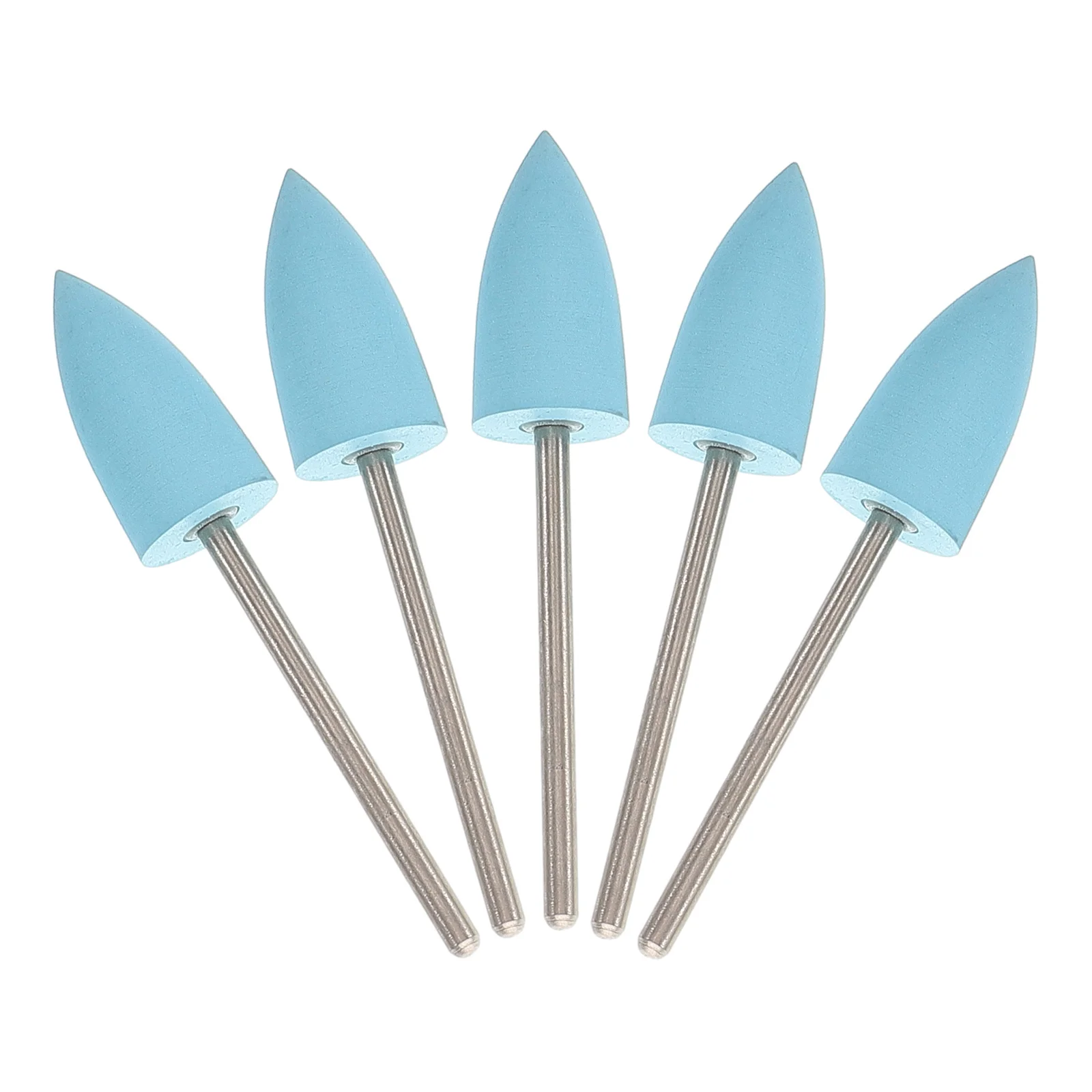 

5Pcs Nail Drill Bits Silicone Set Nail Art Polishing Tools Manicure Salon Supplies Cuticle Cleaner Safety Grinding Bits 600 Grit