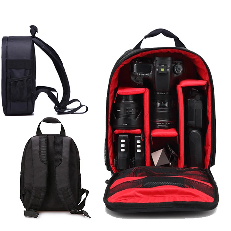 1PC Waterproof DSLR SLR Camera Soft Case Bags Backpack Rucksack