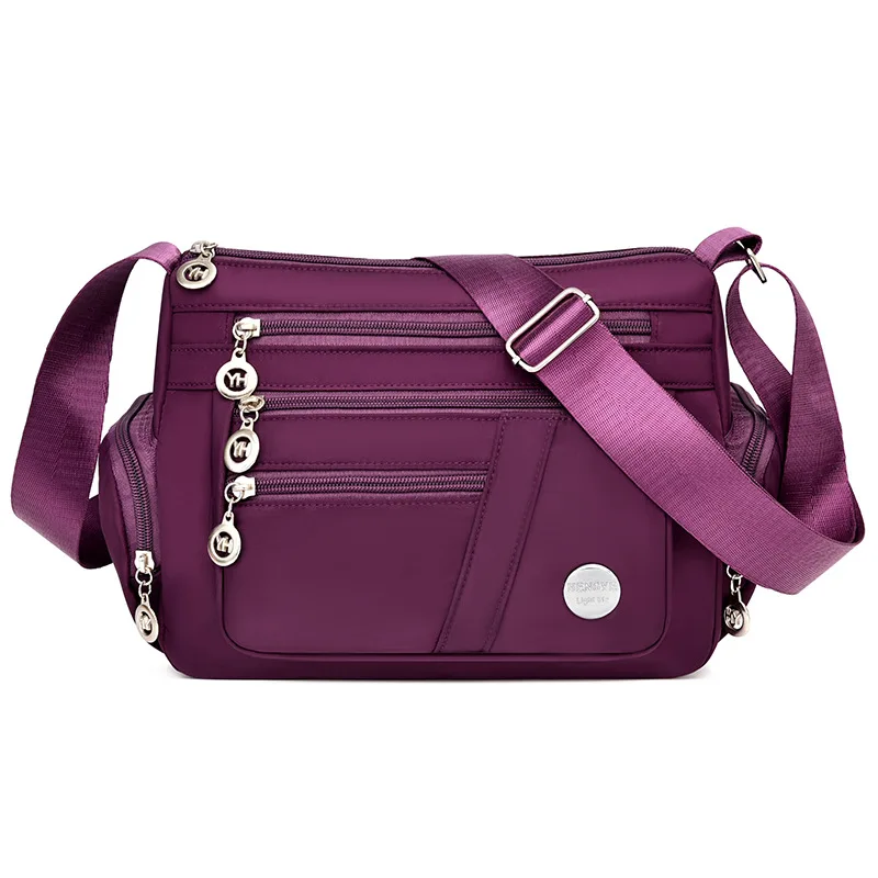 Casual Women Shoulder Messenger Bag Oxford Waterproof Zipper Handbags Package Female Large Capacity Travel Crossbody Bag