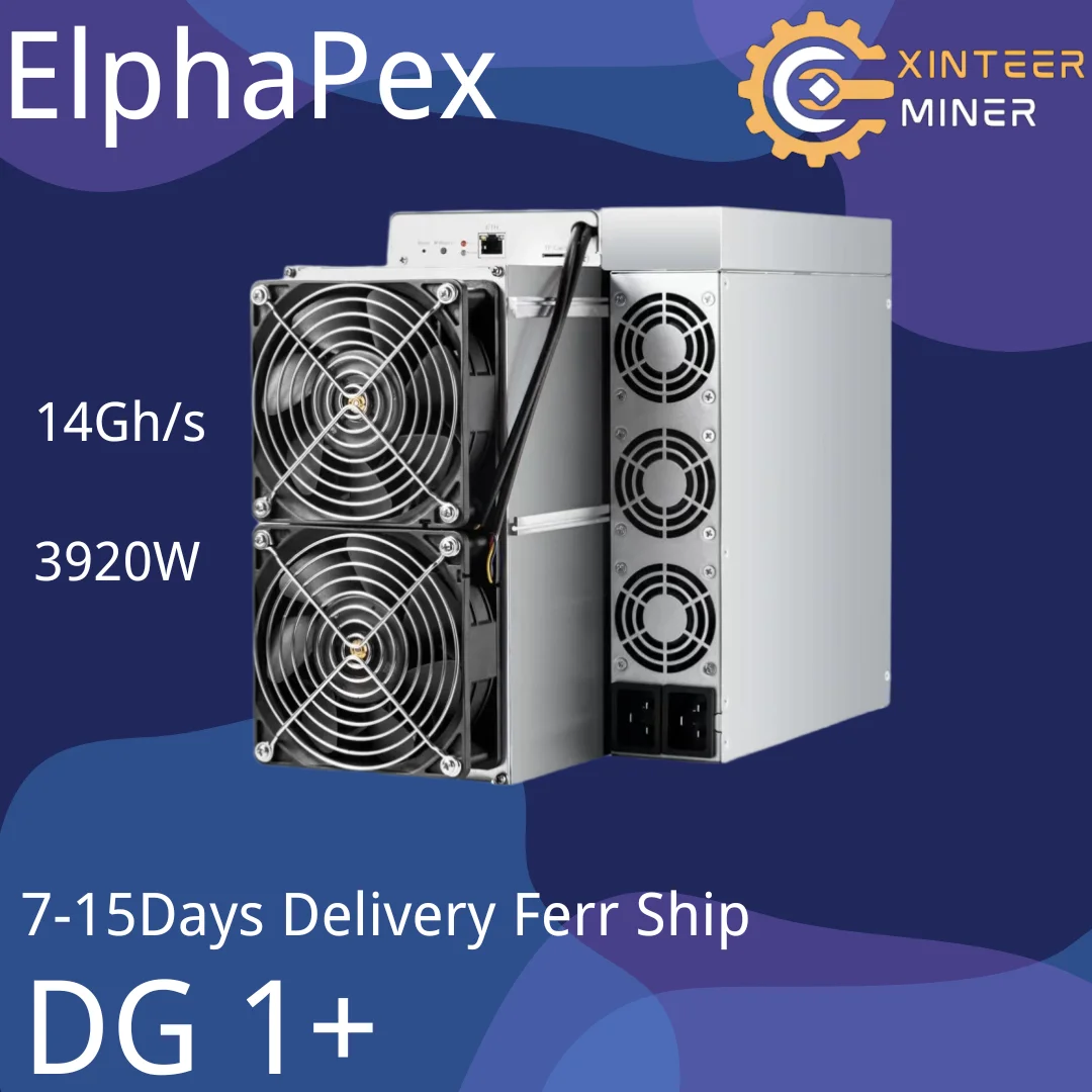 Presale ElphaPex DG 1+ 14Gh/s 3920W with Power Supply Asic Miner Free Shipping