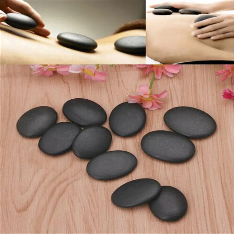 10 Pcs Lava Energy Massage Stone Set Hot SPA Rocks Basalt Power Massage Stone Therapy Pain Relief Health Care Tool