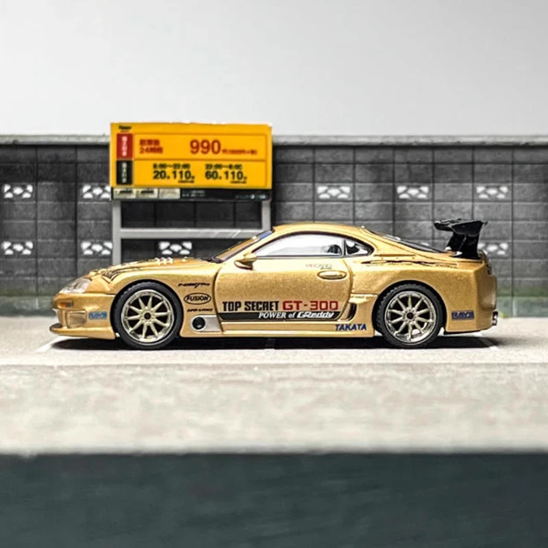 

MINIGT 1:64 Supra A80 Top Secret Alloy Car Model Classics Adult Souvenir Gift Hobby & Toys