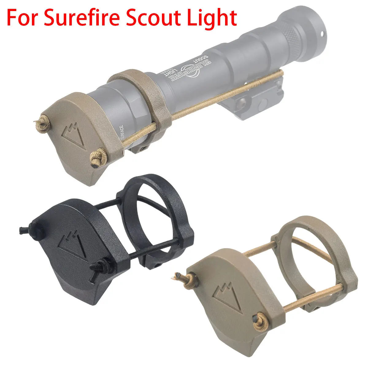 Tactical Surefire Scout Light Lens Cap Protector M-LOK Rail Cover Picatinny Weapon Flashlight Airsoft M300 M600 Modlit M951