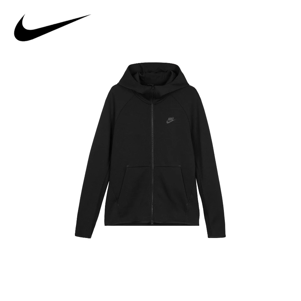 Nike giacca sportiva Casual con cappuccio in maglia primaverile e autunnale da uomo 928484-010